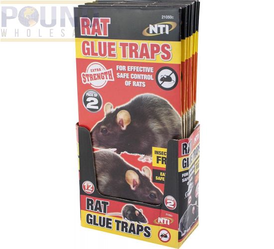 Wholesale Extra Strength Rat Glue Traps 2 Packs Cdu | Pound Wholesale