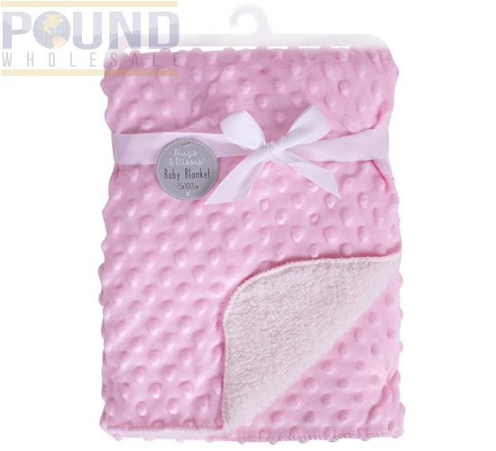 pink baby blanket