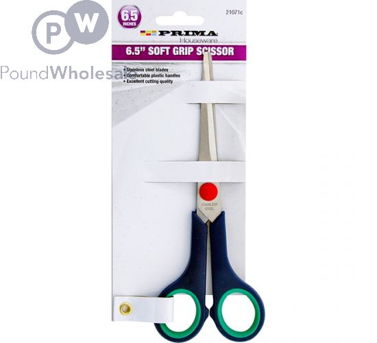 PRIMA SOFT GRIP STAINLESS STEEL SCISSORS 6.5