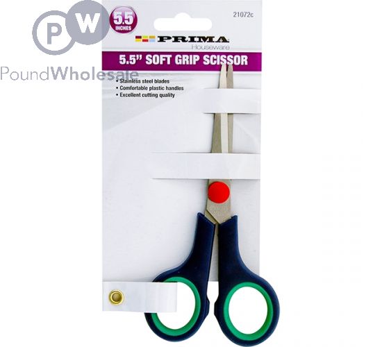 PRIMA SOFT GRIP STAINLESS STEEL SCISSORS 5.5