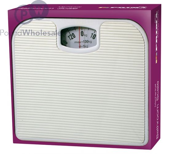 PRIMA WHITE BATHROOM SCALE 130KG