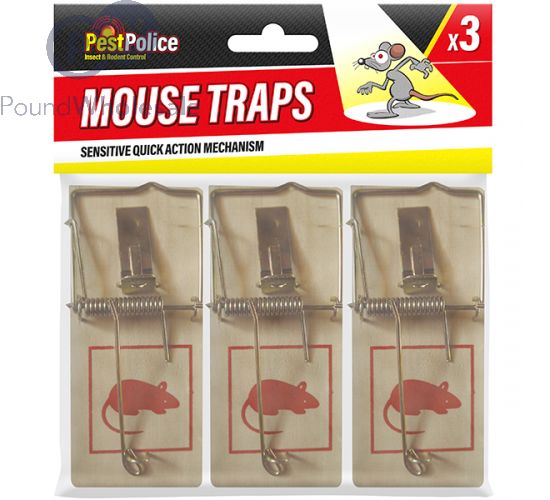 Wholesale Pest Police Quick Action Mouse Traps 3 Pack | Pound Wholesale