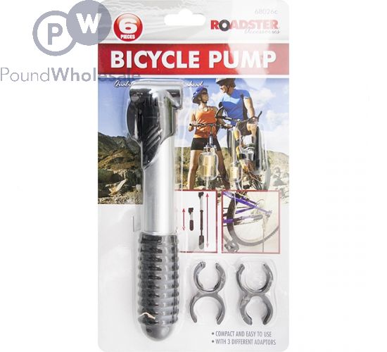 ROADSTER BICYLCLE PUMP 6PC