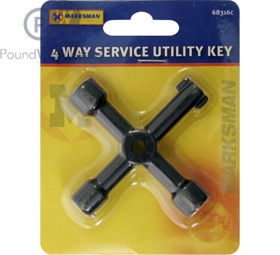 4 Way Service Utility Key