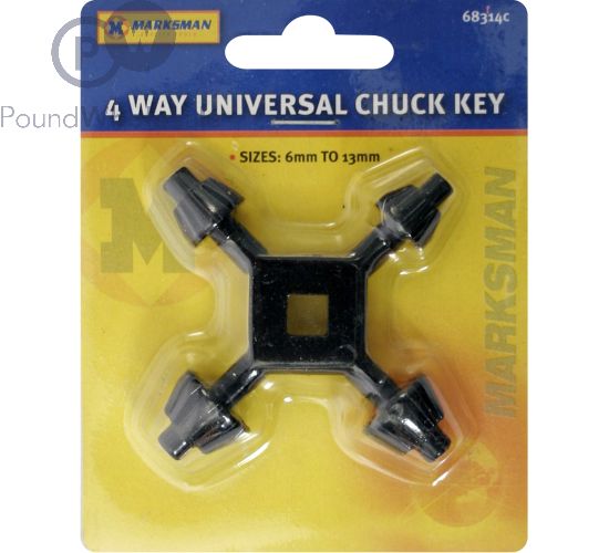 4 Way Universal Chuck Key 