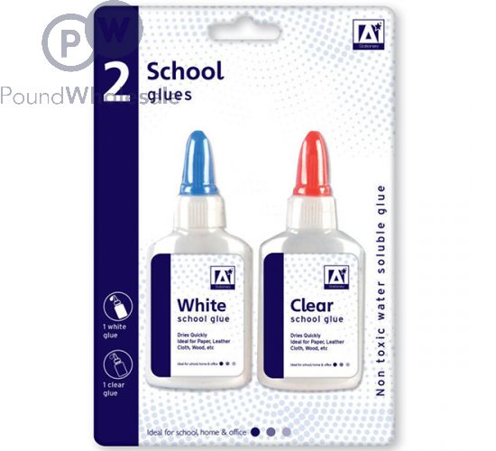  School Smart White School Glue, 1 Gal Bottle, White :  Learning: Classroom