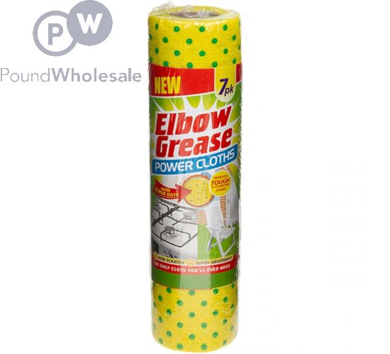 ELBOW GREASE POWER CLOTHS 7PK