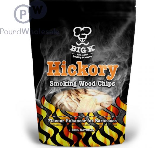 Hickory wood outlet chips for smoking