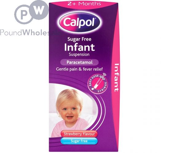 CALPOL PARACETAMOL SUGER FREE STRAWBERRY