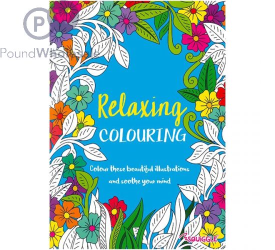 RELAXING ADULT FLORAL COLOURING BOOK