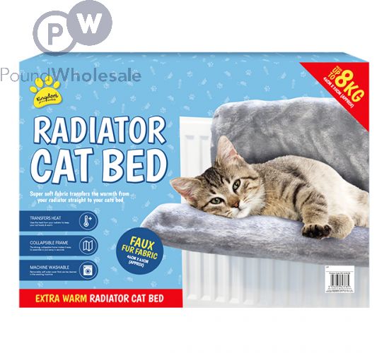 Wholesale Kingdom Faux Fur Cat Radiator Bed 46cm X 30cm Pound Wholesale