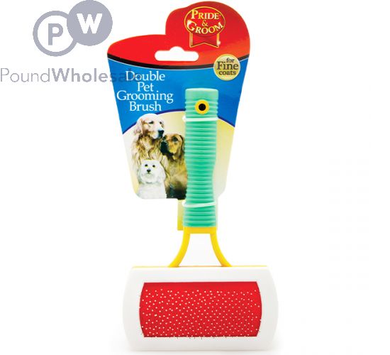 Wholesale Pride Groom Double sided Fine Coat Pet Grooming Brush