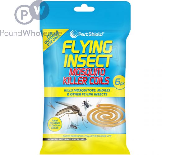 Wholesale Pestshield Flying Insect Mosquito Killer Coils 6 Pack