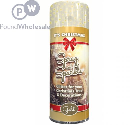 SPRAY & SPARKLE CHRISTMAS TREE SPRAY GOLD