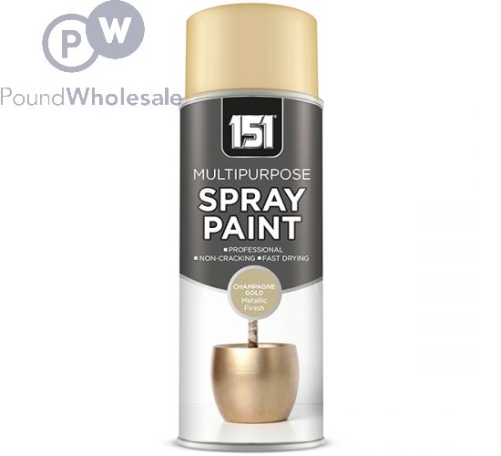 Wholesale 151 Multipurpose Champagne Gold Metallic Gloss Spray Paint ...