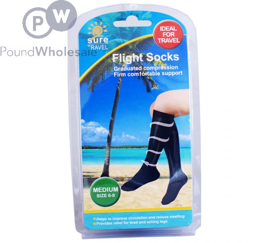 Flight Travel Socks Compression Anti Swelling Fatigue DVT Support