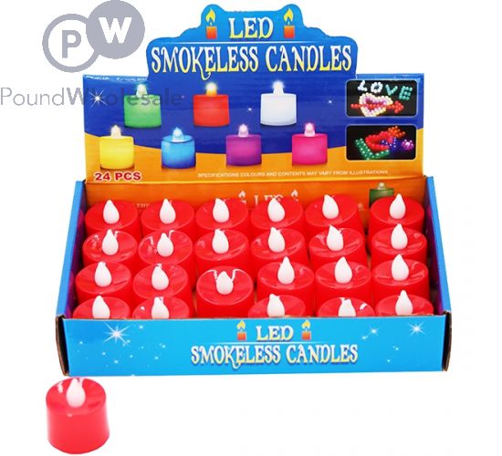 LED SMOKELESS CANDLES RED