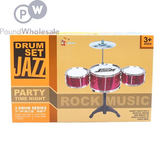 DRUM-KIT 7PC WITH 3 DRUMS & CYMBAL