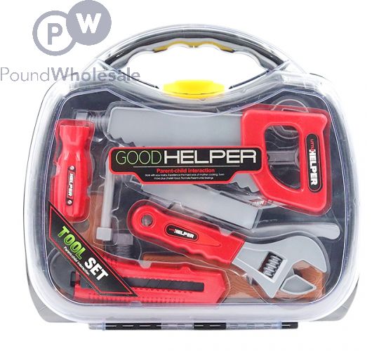 GOOD HELPER DIY & TOOLS PLAY SET IN TOOLBOX