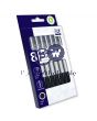 RETRACTABLE BALLPOINT PENS BLACK 8 PACK