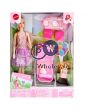 FASHION MUM DOLL WITH PRAM & BABY PLAY SET