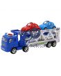 FRICTION POLICE TRUCK WITH FOUR POLICE CARS UNBOXED