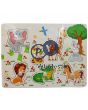 JUNGLE ANIMALS WOODEN PUZZLE