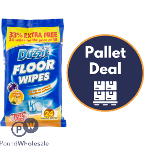 Duzzit Floor Wipes 24pk Pallet Deal