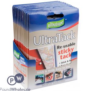 Ultratape Ultratack Reusable White Sticky Tack Cdu