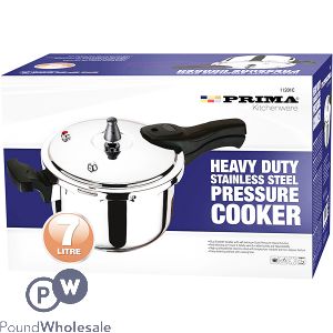 Prima Heavy Duty Stainless Steel Pressure Cooker 7l