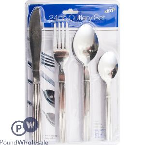 Stainless Steel Cutlery Set 24pc