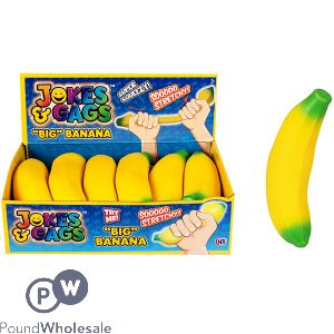 Jokes &amp; Gags Squeezy Banana Squish Toy CDU