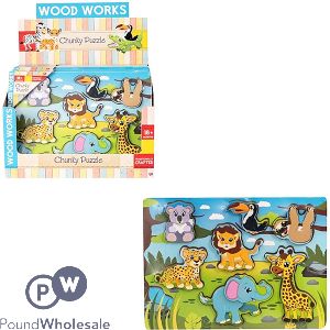 Wood Works Chunky Animal Adventure Puzzle CDU