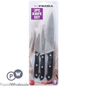 Prima Assorted Kitchen Knife Set 3pc