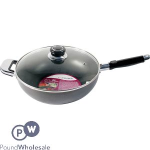 Prima Non-stick Wok With Glass Lid 26cm