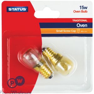 Status Oven Bulb SES/E14 240V 15W 2 Pack