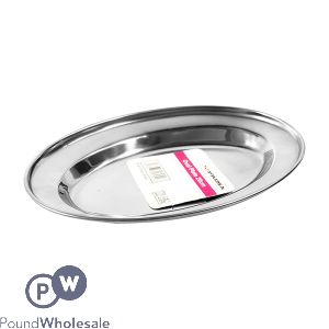 Prima Stainless Steel Oval Plate 20cm