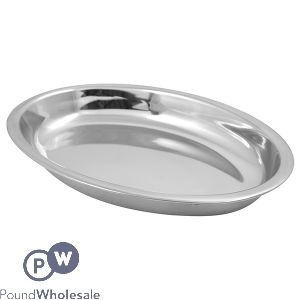 Prima Stainless Steel Oval Bowl 19cm