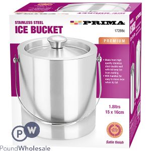 Prima Stainless Steel Ice Bucket 1.8l