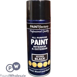 Black Gloss All Purpose Spray Paint 400ml