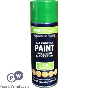 All Purpose Lime Green Spray Paint 400ml (metal,wood And Plastic)