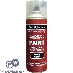 All Purpose Wood Colour Mahogany Dark Oak Spray Paint 400ml 