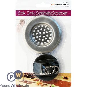 Prima Sink Strainer & Stopper 2 Pack