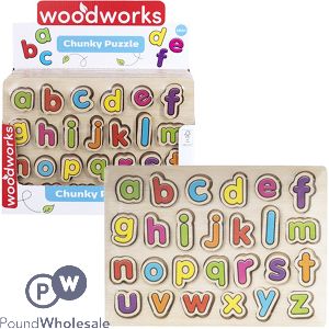 Woodworks Chunky Wooden Alphabet Puzzle Cdu