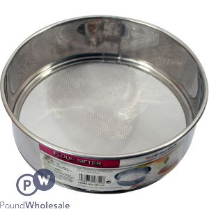 Prima Stainless Steel Round Flour Sifter 16.5cm X 5.5cm
