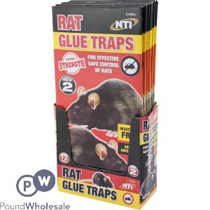 Extra Strength Rat Glue Traps 2 Packs CDU