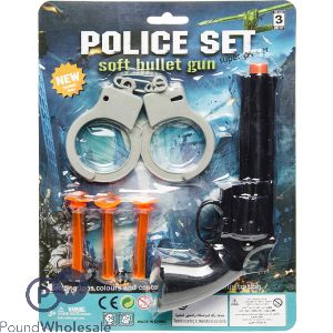 Police Soft Bullet Pistol Gun Play Set 5pc