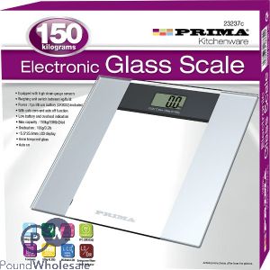 Prima Electronic Glass Scale 150kg