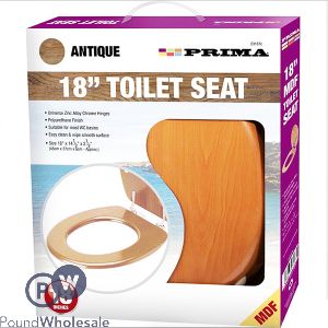 Prima Mdf Antique Pine Toilet Seat 18"