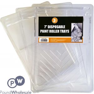 7" Disposable Paint Roller Trays 3 Pack